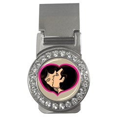 Don t Kiss With A Bloody Nose Face Man Girl Love Money Clips (cz)  by Mariart