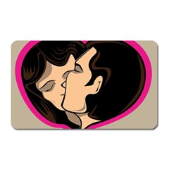 Don t Kiss With A Bloody Nose Face Man Girl Love Magnet (rectangular) by Mariart