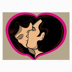 Don t Kiss With A Bloody Nose Face Man Girl Love Large Glasses Cloth by Mariart