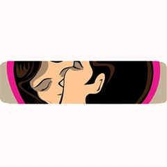 Don t Kiss With A Bloody Nose Face Man Girl Love Large Bar Mats by Mariart