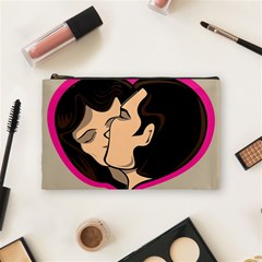 Don t Kiss With A Bloody Nose Face Man Girl Love Cosmetic Bag (medium)  by Mariart