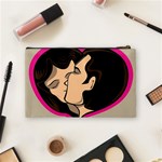 Don t Kiss With A Bloody Nose Face Man Girl Love Cosmetic Bag (Medium)  Back