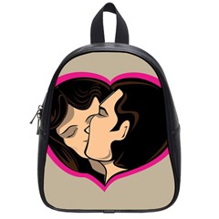 Don t Kiss With A Bloody Nose Face Man Girl Love School Bags (small)  by Mariart