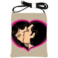 Don t Kiss With A Bloody Nose Face Man Girl Love Shoulder Sling Bags by Mariart