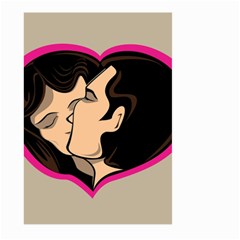 Don t Kiss With A Bloody Nose Face Man Girl Love Large Garden Flag (two Sides) by Mariart