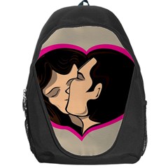 Don t Kiss With A Bloody Nose Face Man Girl Love Backpack Bag by Mariart