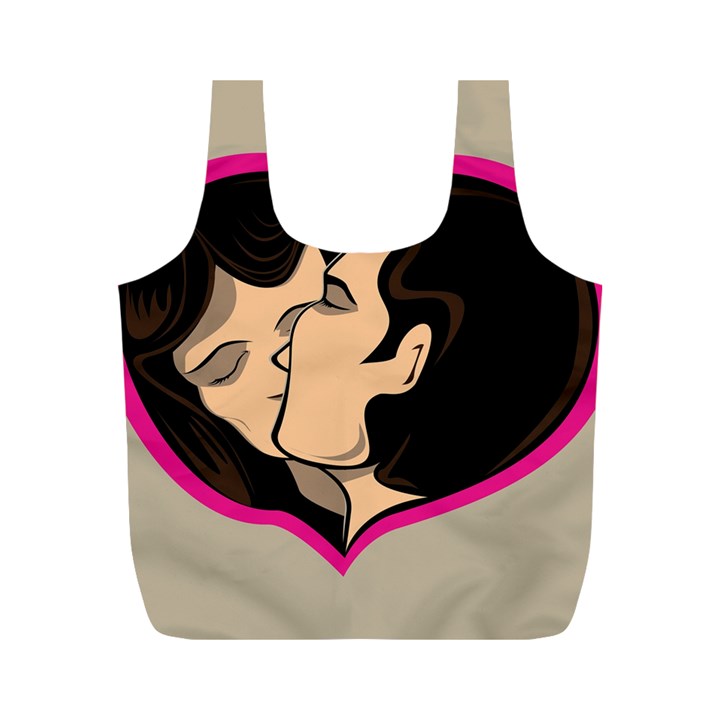 Don t Kiss With A Bloody Nose Face Man Girl Love Full Print Recycle Bags (M) 