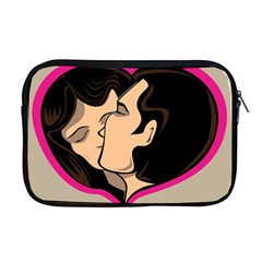 Don t Kiss With A Bloody Nose Face Man Girl Love Apple Macbook Pro 17  Zipper Case by Mariart