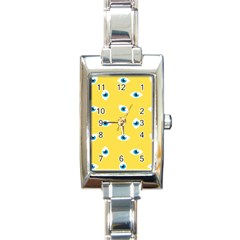 Eye Blue White Yellow Monster Sexy Image Rectangle Italian Charm Watch by Mariart