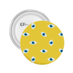 Eye Blue White Yellow Monster Sexy Image 2 25  Buttons by Mariart