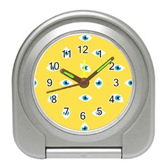 Eye Blue White Yellow Monster Sexy Image Travel Alarm Clocks by Mariart