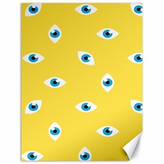 Eye Blue White Yellow Monster Sexy Image Canvas 18  X 24   by Mariart