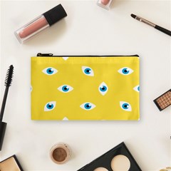 Eye Blue White Yellow Monster Sexy Image Cosmetic Bag (small)  by Mariart