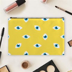 Eye Blue White Yellow Monster Sexy Image Cosmetic Bag (large)  by Mariart