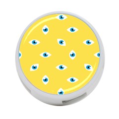 Eye Blue White Yellow Monster Sexy Image 4-port Usb Hub (one Side) by Mariart