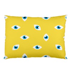 Eye Blue White Yellow Monster Sexy Image Pillow Case (two Sides) by Mariart