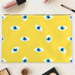 Eye Blue White Yellow Monster Sexy Image Cosmetic Bag (xxl)  by Mariart