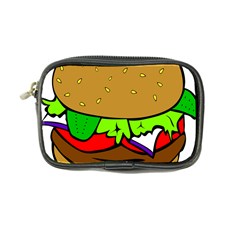 Fast Food Lunch Dinner Hamburger Cheese Vegetables Bread Coin Purse by Mariart