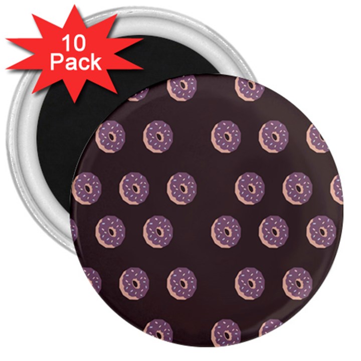 Donuts 3  Magnets (10 pack) 