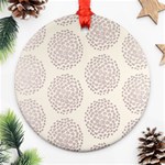 Flower Floral Star Sakura Purple Ornament (Round) Front