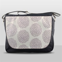 Flower Floral Star Sakura Purple Messenger Bags by Mariart