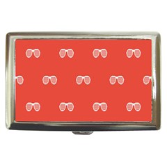 Glasses Disco Retina Red White Line Cigarette Money Cases by Mariart