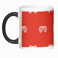 Glasses Disco Retina Red White Line Morph Mugs by Mariart