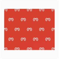 Glasses Disco Retina Red White Line Small Glasses Cloth by Mariart