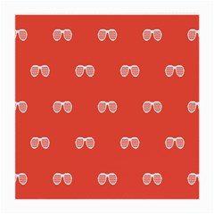 Glasses Disco Retina Red White Line Medium Glasses Cloth by Mariart