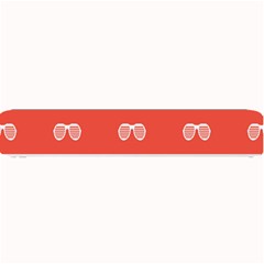 Glasses Disco Retina Red White Line Small Bar Mats by Mariart