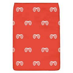 Glasses Disco Retina Red White Line Flap Covers (l)  by Mariart