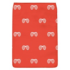 Glasses Disco Retina Red White Line Flap Covers (s)  by Mariart