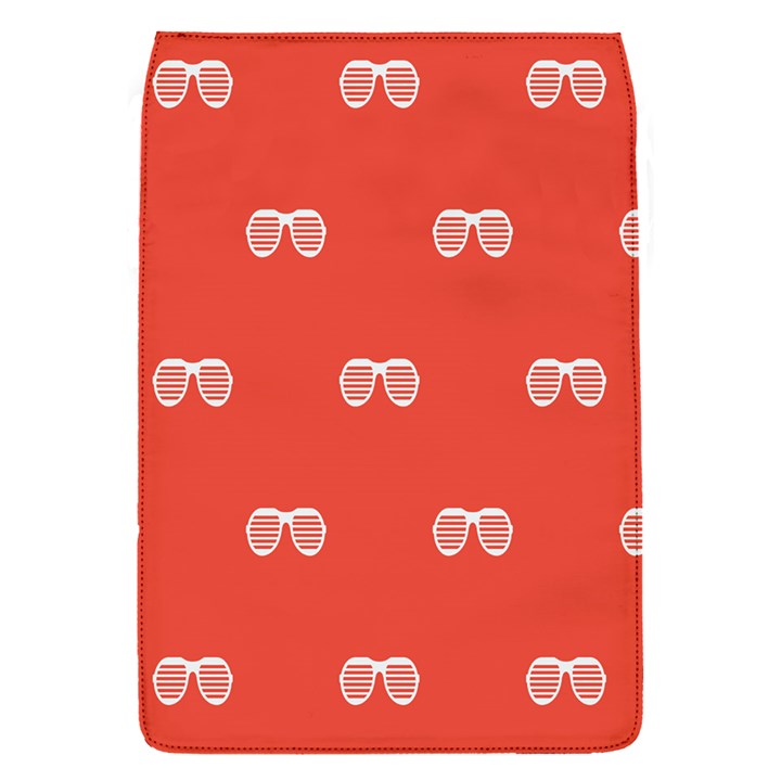 Glasses Disco Retina Red White Line Flap Covers (S) 