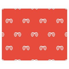 Glasses Disco Retina Red White Line Double Sided Flano Blanket (medium)  by Mariart