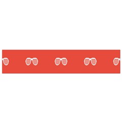 Glasses Disco Retina Red White Line Flano Scarf (small) by Mariart