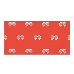 Glasses Disco Retina Red White Line Satin Wrap by Mariart