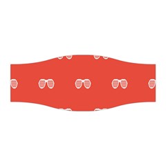 Glasses Disco Retina Red White Line Stretchable Headband by Mariart