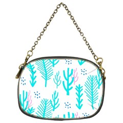 Forest Drop Blue Pink Polka Circle Chain Purses (one Side)  by Mariart