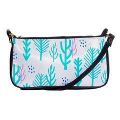 Forest Drop Blue Pink Polka Circle Shoulder Clutch Bags by Mariart