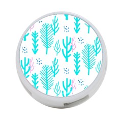 Forest Drop Blue Pink Polka Circle 4-port Usb Hub (one Side) by Mariart