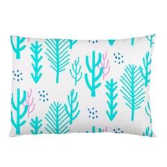 Forest Drop Blue Pink Polka Circle Pillow Case (two Sides) by Mariart