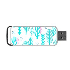 Forest Drop Blue Pink Polka Circle Portable Usb Flash (two Sides) by Mariart