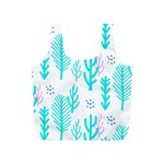 Forest Drop Blue Pink Polka Circle Full Print Recycle Bags (S)  Front