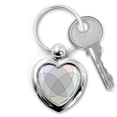 Four Way Venn Diagram Circle Key Chains (heart) 