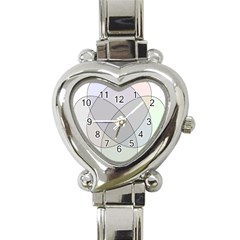 Four Way Venn Diagram Circle Heart Italian Charm Watch by Mariart