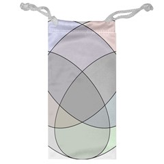 Four Way Venn Diagram Circle Jewelry Bag by Mariart