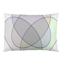 Four Way Venn Diagram Circle Pillow Case by Mariart