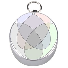 Four Way Venn Diagram Circle Silver Compasses by Mariart