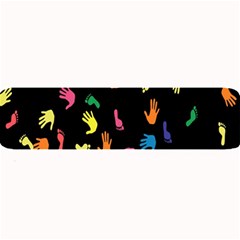 Hand And Footprints Large Bar Mats by Mariart