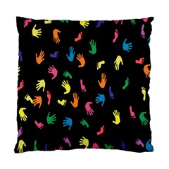 Hand And Footprints Standard Cushion Case (one Side) by Mariart